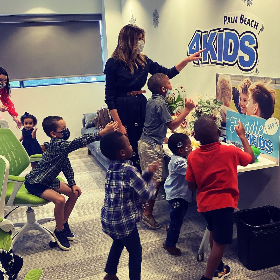 Melania Trump na spotkaniu z dziećmi i rodzinami. Fot. Instagram