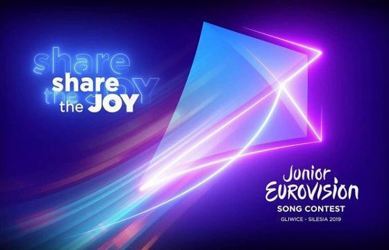 Hasło „Share the Joy” i latawiec w logotypie konkursu Eurowizji Junior 2019