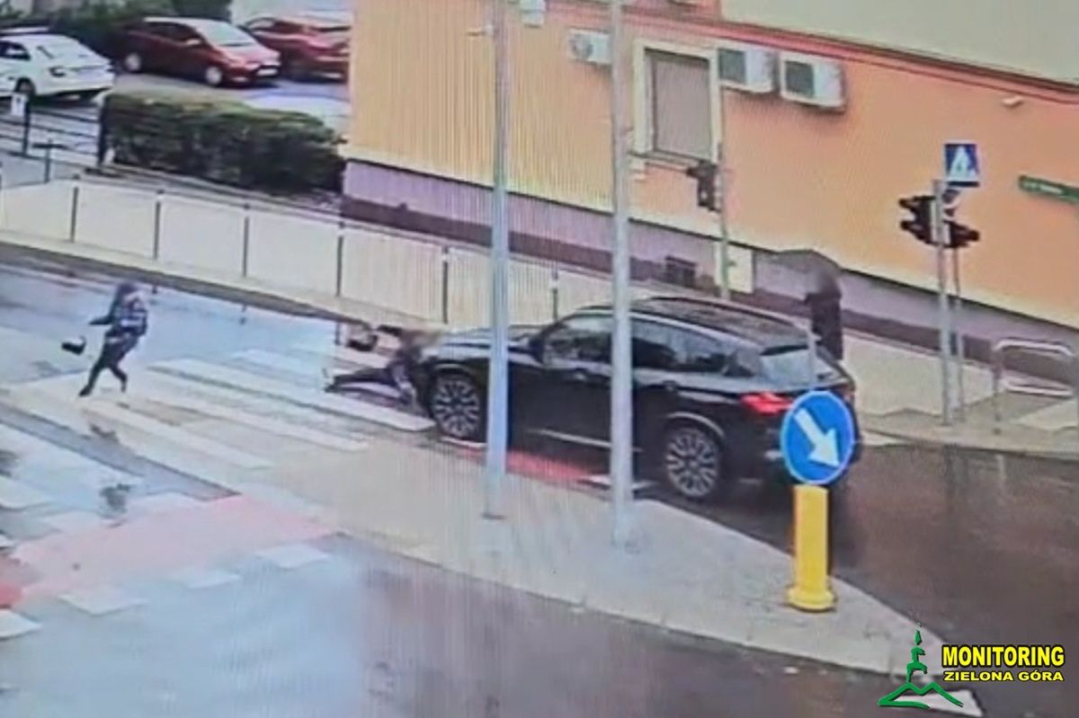 Zielona Góra: Potrącenie pieszej na skrzyżowaniu. Policja zatrzymała prawo jazdy kierowcy