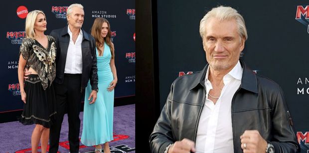 68-letn Dolph Lundgren zabrał na salony 24-letnią córkę i O PIĘĆ LAT STARSZĄ od niej żonę (ZDJĘCIA)