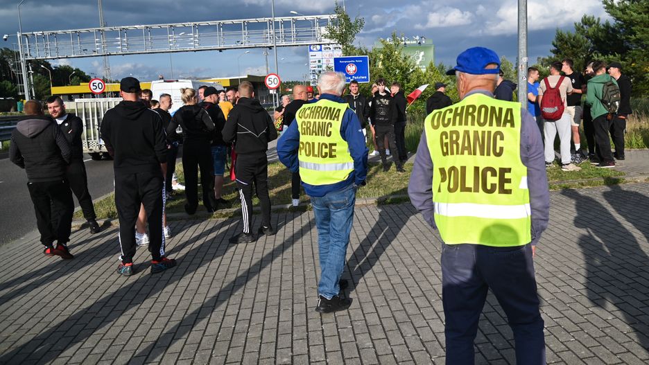 Protest na granicy polsko-niemieckiej
