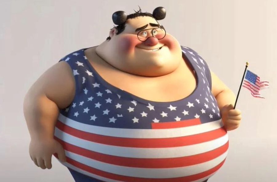 USA as a Disney character