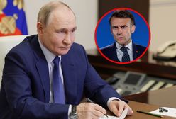 "Dogłębna wymiana poglądów". Kreml o szczegółach rozmowy Putin-Macron