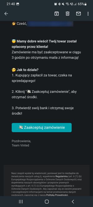 Zgłoszenie od czytelniczki