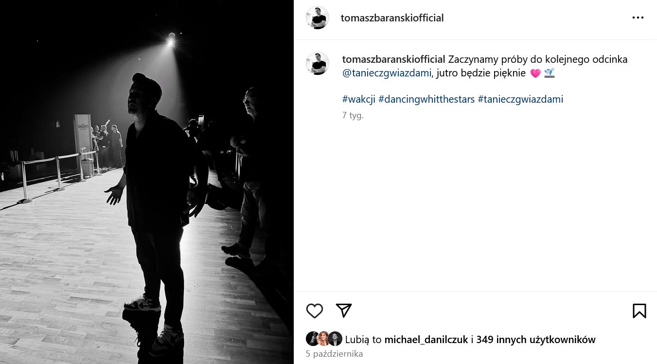 Tomasz Barański wyłączył możliwość komentowania postów na Insta