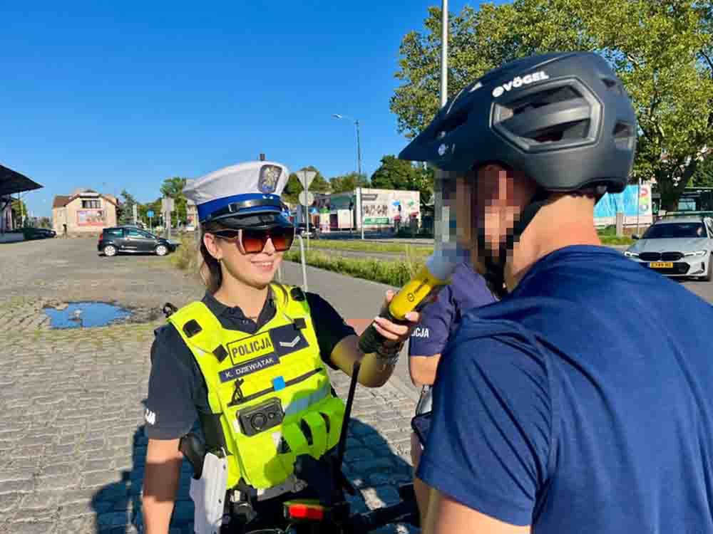 Zielona Góra: Policja minęła rowerzystę. Po czasie wrócił pijany