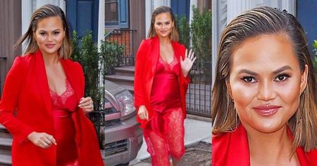 Ciężarna Chrissy Teigen w halce za 7 tysięcy