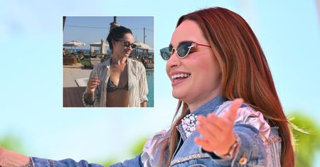 Ewelina Lisowska zachwyca formą w bikini. Wskoczyła w skąpy strój i czaruje uśmiechem przy basenie! [FOTO]