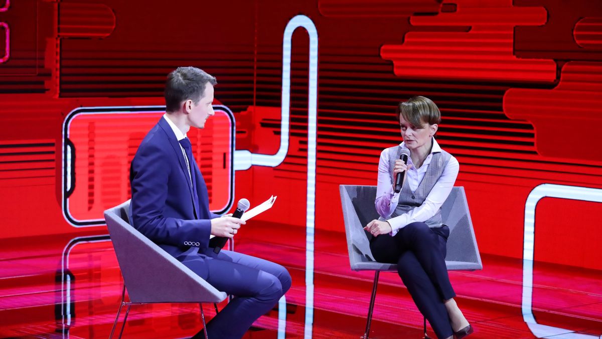 Impact'20 Connected Edition. Jadwiga Emilewicz podczas debaty na kongresie.