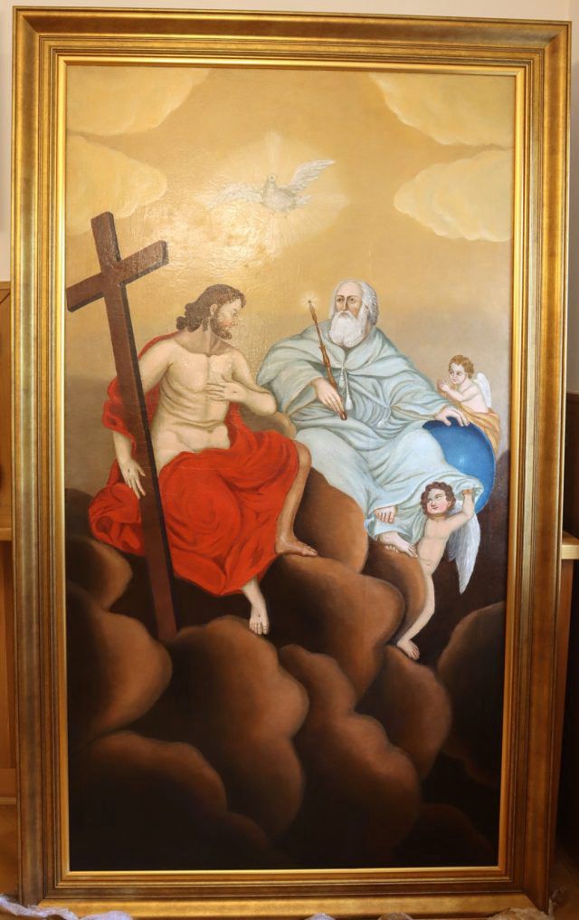 Obraz po konserwacji i po włożeniu w ramę