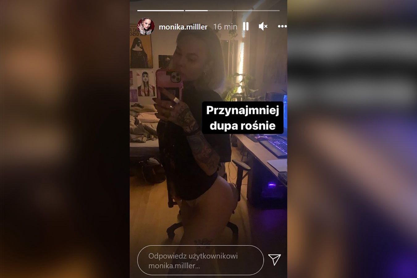 Monika Miller pokazała się bez spodni