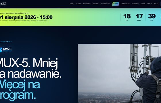 Znany nadawca odlicza czas do końca konkursu na naziemny MUX-5. "Chcemy wygrać"