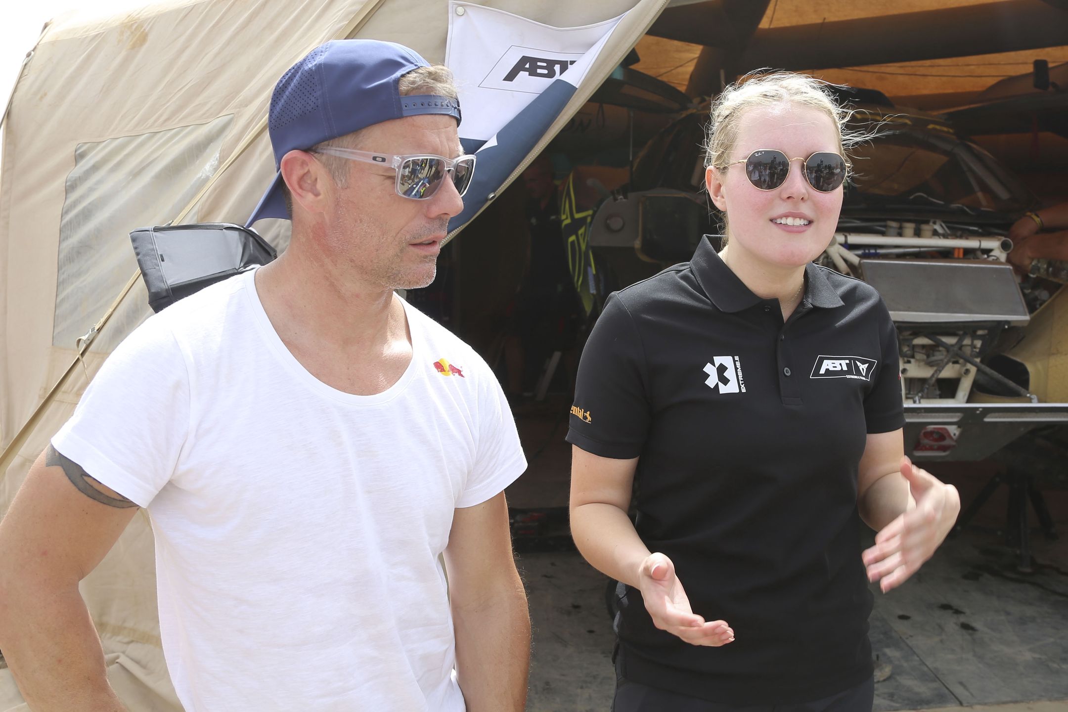 Klara Andersson oraz Sebastien Loeb