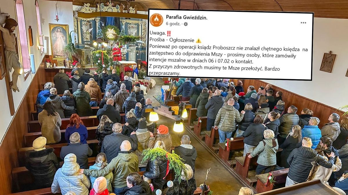 Brak zastępstwa dla proboszcza – parafia prosi o kontakt ws. msz