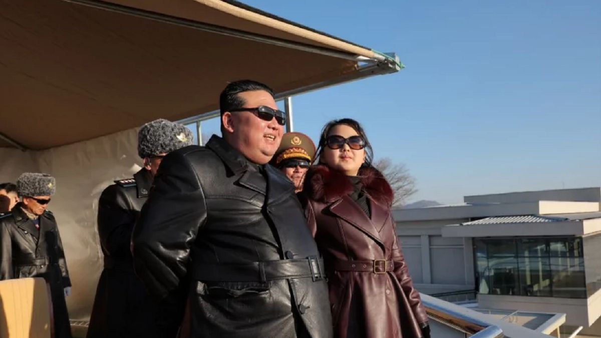 Kim Dzong Un ze swoją córką.