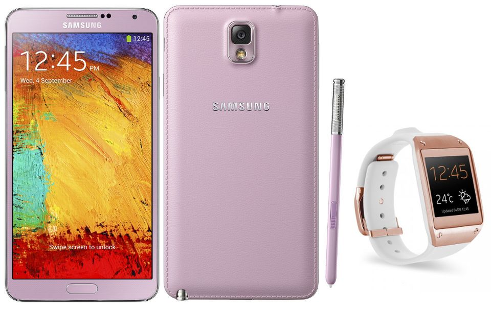 Galaxy Note 3 i Galaxy Gear w kolorze Rose Gold