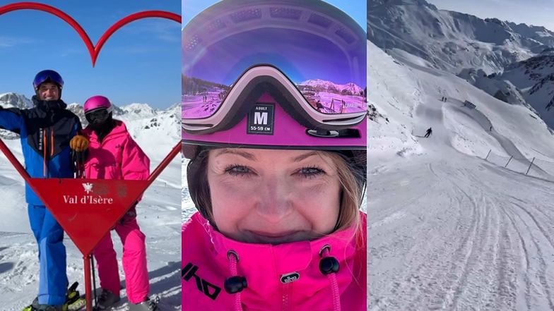 Mama Ginekolog odpowiada na kąśliwe komentarze Internautów o jeżdżeniu na nartach z telefonem: 