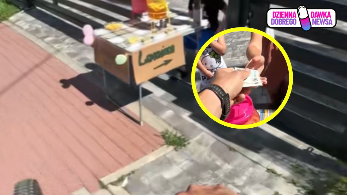 Chcieli 4 zł za lemoniadę. Oto ile wyjął z portfela.