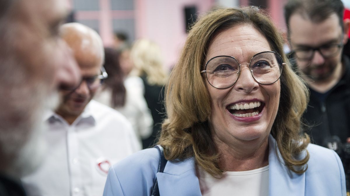 WARSAW, MAZOWIECKIE, POLAND - 2023/10/15: Malgorzata Kidawa-Blonska, member of Civic Platform smiles during the election night after the announcement of election results. Polish opposition leader Donald Tusk, during the election night said that three opposition parties had sufficient votes to win the general election on Sunday after an exit poll projected that they had enough combined support to oust the ruling Law and Justice. The Ipsos exit poll suggested, that the Civic Coalition has won 31,6% of votes, the opposition Third Way has 13% of votes and the New Left 8,6%, while the Law and Justice won 36,8%. (Photo by Attila Husejnow/SOPA Images/LightRocket via Getty Images)