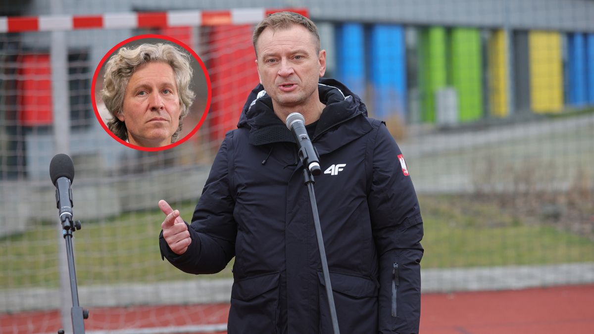 Na zdjęciu dużym Slawomir Nitras. Na małym -- Dariusz Mioduski.