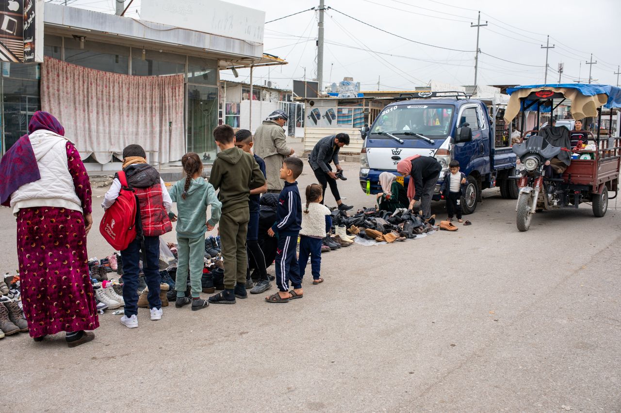 The Darashakran refugee camp in Erbil in Iraqi Kurdistan