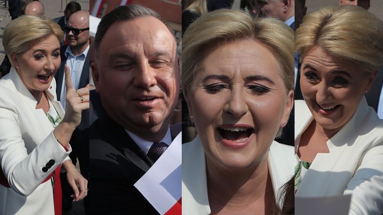 Andrzej i Agata Dudowie świętują Dzień Flagi 