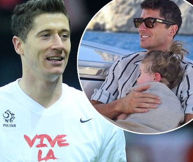 Robert Lewandowski z córką na rękach. "Najlepsze chwile"