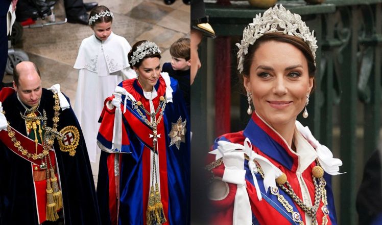 Księżna Kate miała oczy dookoła głowy. Podczas koronacji ostrzegła księcia Williama