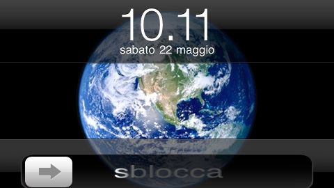 Lockscreen iPhone'a w trybie krajobrazowym 1