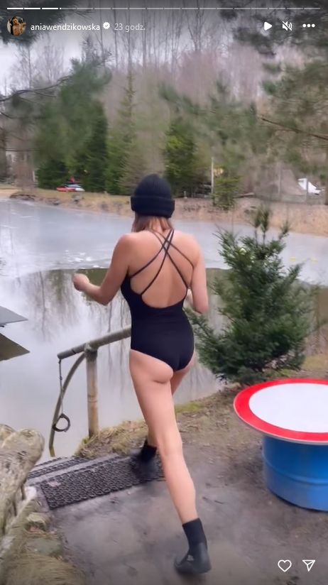 Anna Wendzikowska pokazała, jak morsuje