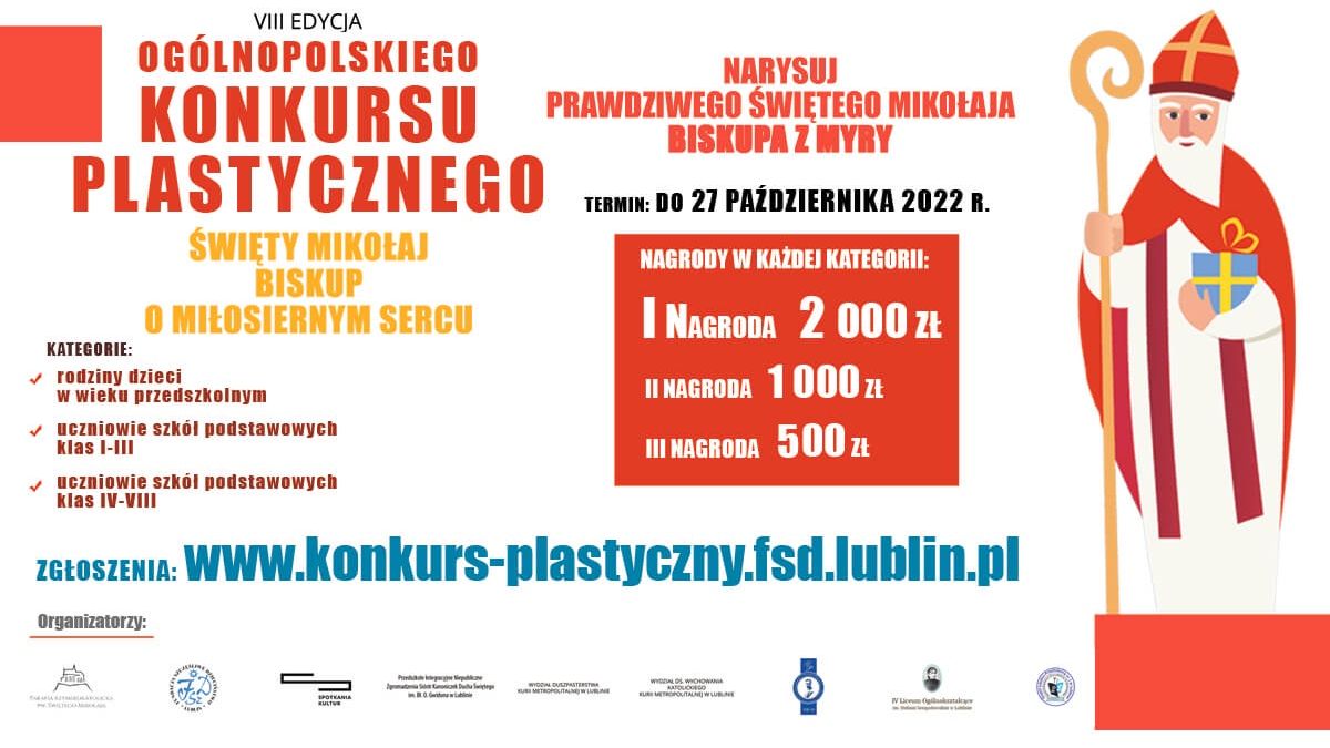 Konkurs plastyczny „Święty Mikołaj – biskup o miłosiernym sercu”