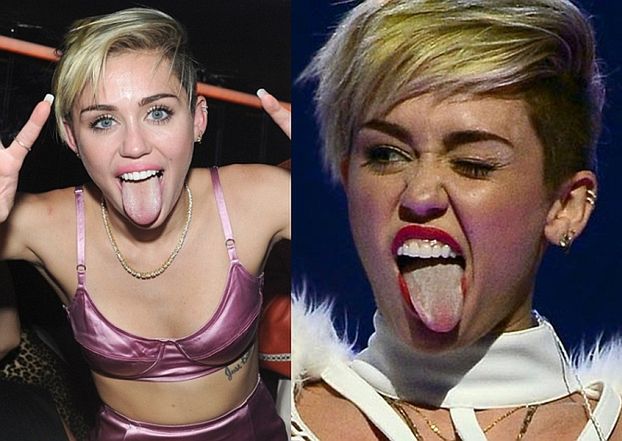 Dlaczego język Miley jest biały? "Alkohol, narkotyki, BULIMIA"...