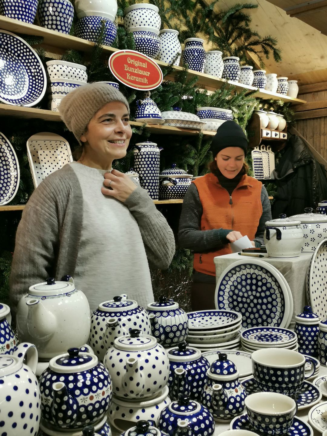 Stoisko z polską porcelaną