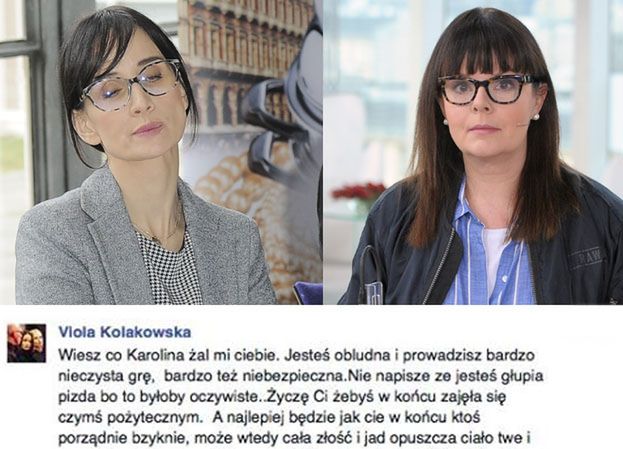 Kołakowska do Korwin Piotrowskiej: "Jesteś obłudna. Niech cię w końcu ktoś porządnie bzyknie!"