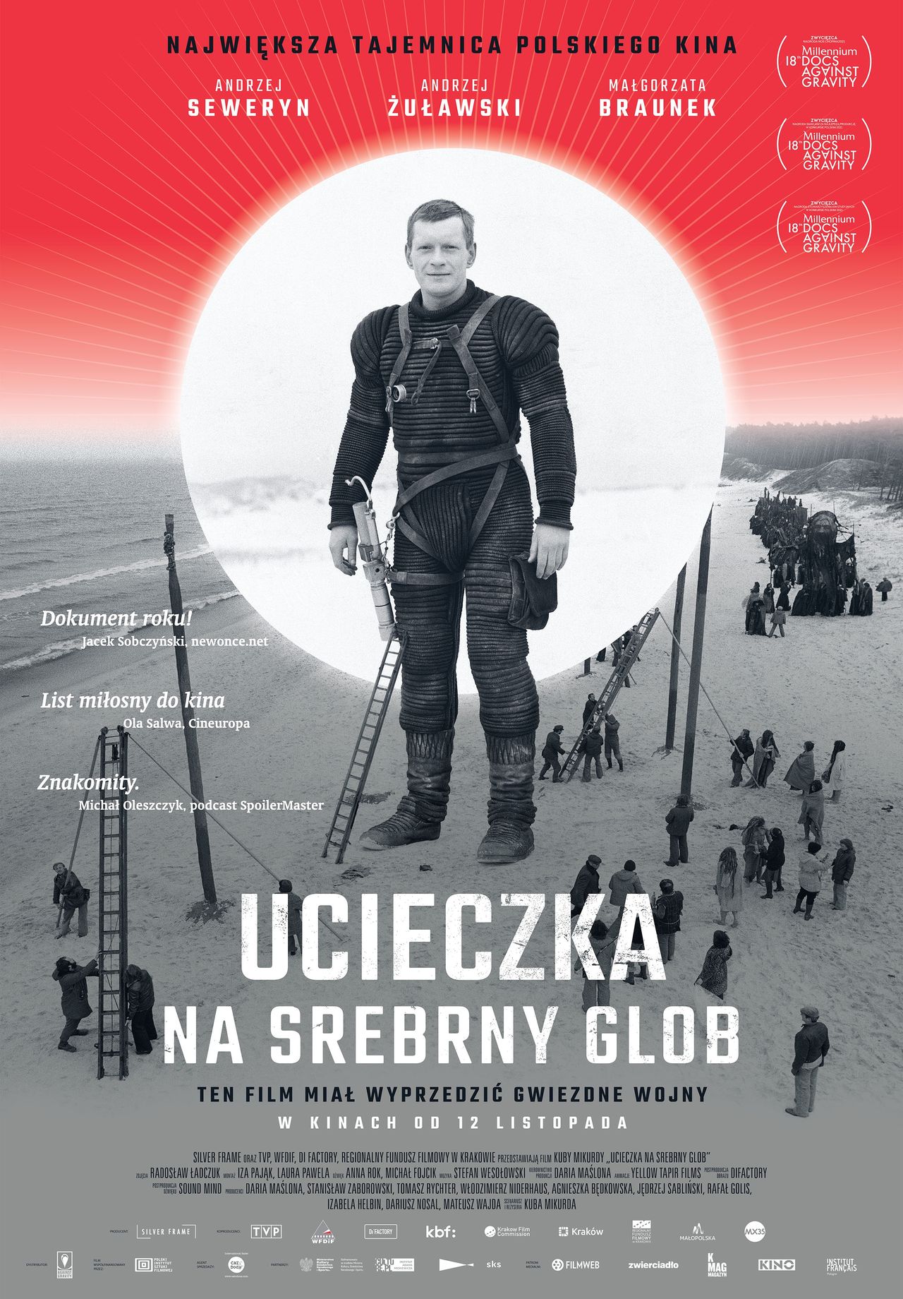 Plakat filmu "Ucieczka na srebrny glob"