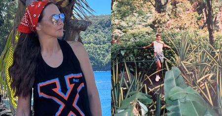 Kinga Rusin rozprawia o pożarach, pokazując zdjęcie sprzed 31 lat, na którym pręży się w kostiumie kąpielowym na Hawajach (FOTO)