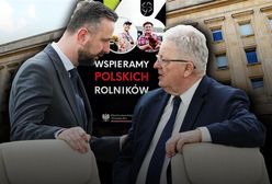 Koniczyna na ulotce dla rolników. Według ministerstwa to "symbol szczęścia", a nie promocja PSL