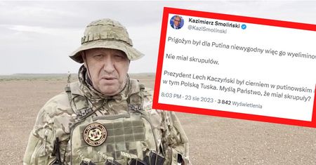 Prigożyn i Lech Kaczyński w tweecie posła PiS. "Nieprawdopodobne"