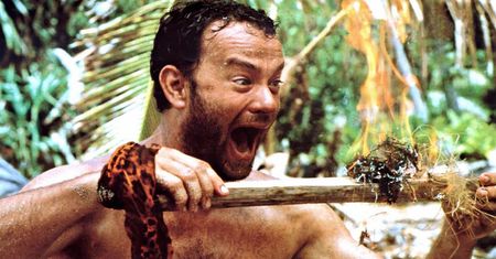 Tom Hanks tej jednej sceny z "Cast Away" nie ogląda. "Wychodzę z pokoju"