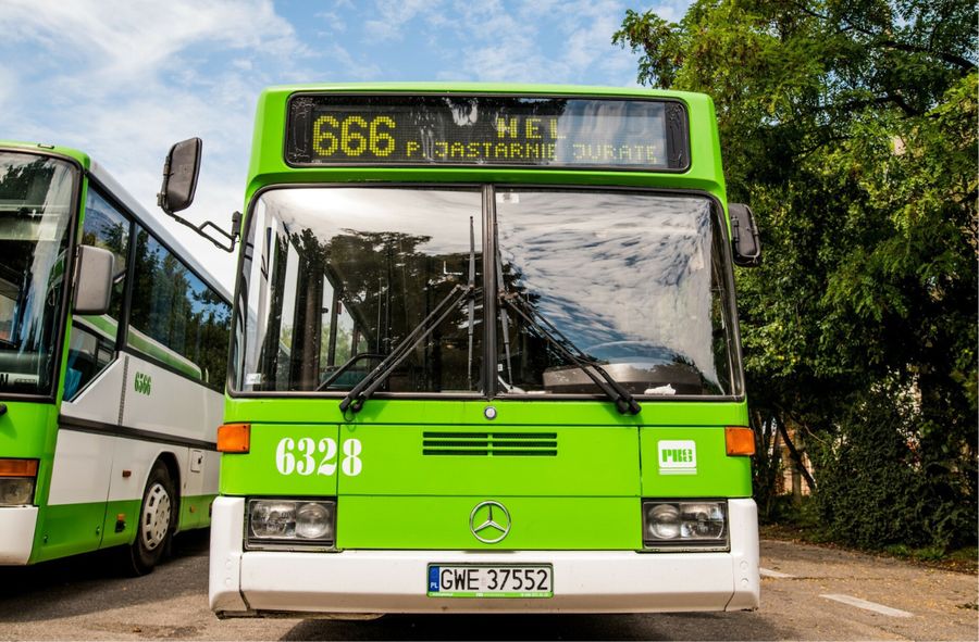 Autobus linii 666, która jeździła na Hel