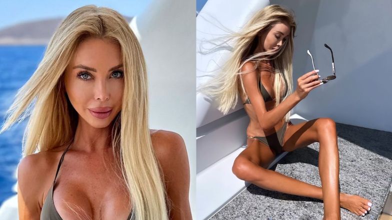 Przerażająco szczupła Julia Dybowska w bikini. Chciała pochwalić się ciałem, a zaliczyła wpadkę? "To nie wygląda naturalnie" (FOTO)