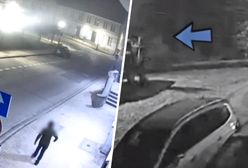 Wandal wpadł w szał i zniszczył auto. Wszystko się nagrało