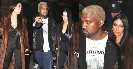 Utleniony Kanye i Kim w futrze na "pokazowej" randce! (ZDJĘCIA)