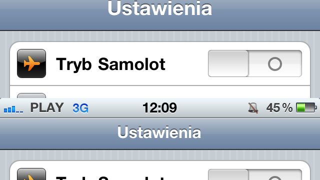 Cieńszy pasek nawigacyjny w iOS 1