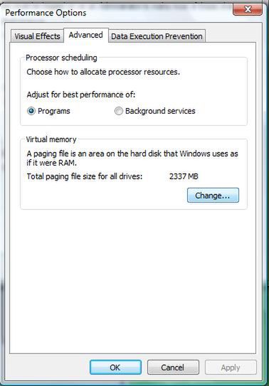 Dostosowujemy pamięć wirtualną 3