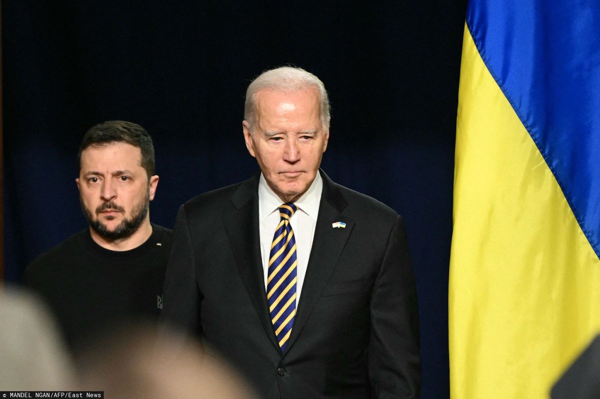 Wołodymir Zełenski i Joe Biden