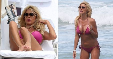 NATURALNA Victoria Silvstedt na plaży... (ZDJĘCIA)