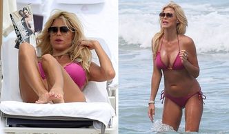 NATURALNA Victoria Silvstedt na plaży... (ZDJĘCIA)