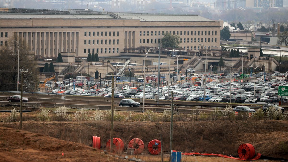 ARLINGTON, VIRGINIA - MARCH 24: The Pentagon is seen from the U.S. Air Force Memorial on March 24, 2025 in Arlington, Virginia. According to reports, high ranking Trump cabinet officials accidentally shared classified information about actions in Yemen on the Signal app with The Atlantic Editor In Chief Jeffery Goldberg, including detailed military information from Secretary of Defense Pete Hegseth. (Photo by Chip Somodevilla/Getty Images)