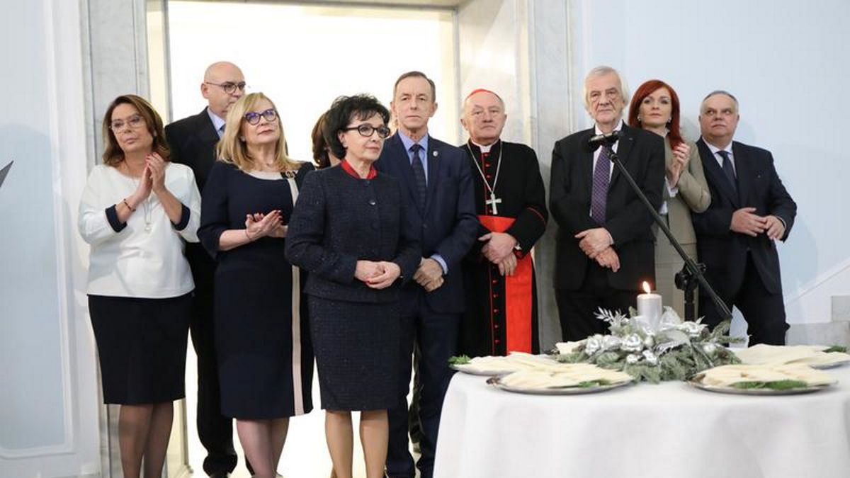 Spotkanie opłatkowe w Sejmie w 2019 roku. 